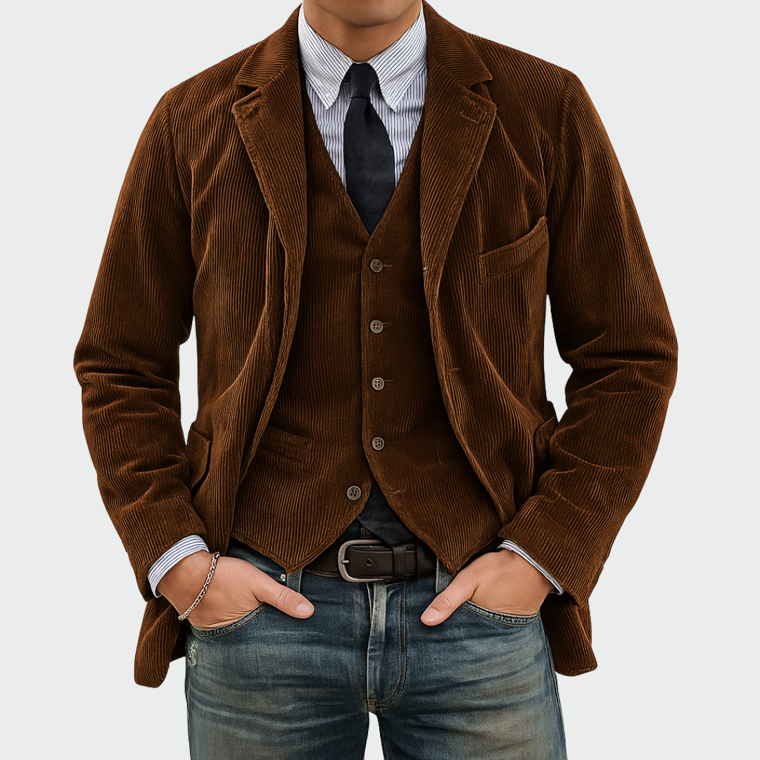 BRADIAS | Ensemble Blazer & Gilet Élégant