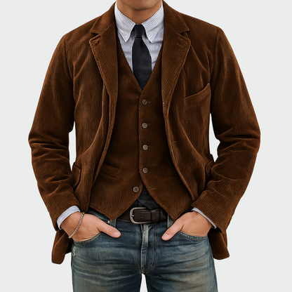 BRADIAS | Ensemble Blazer & Gilet Élégant