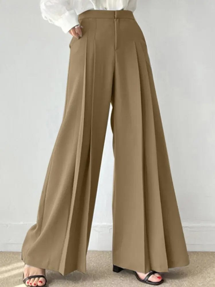 Elize™ | Pantalon plissé à jambe large