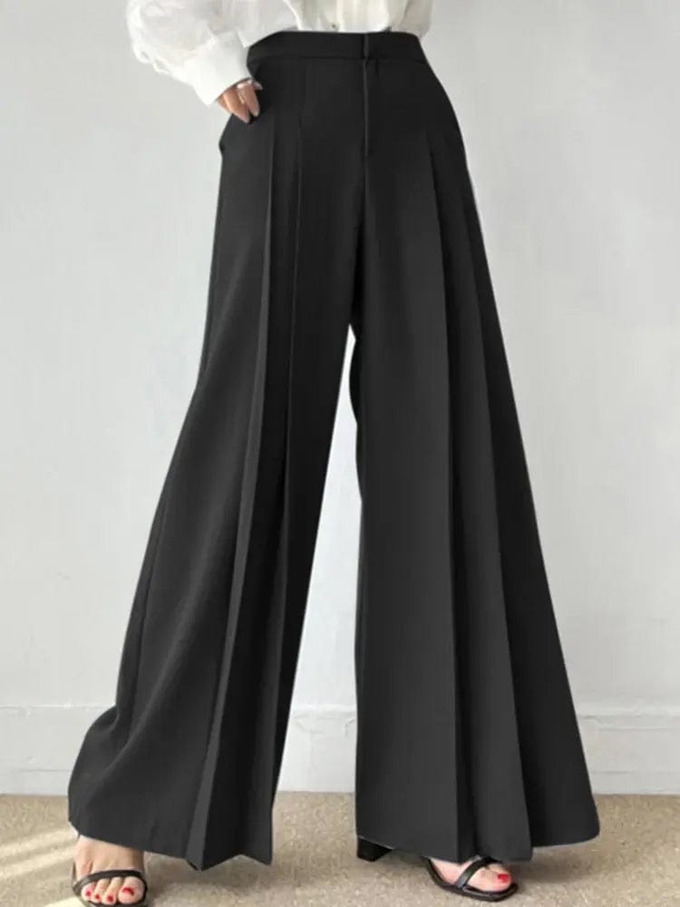 Elize™ | Pantalon plissé à jambe large