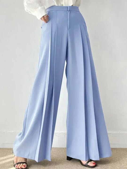Elize™ | Pantalon plissé à jambe large