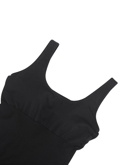 Valencia - Shaper Mini Jurk Vierkante Hals