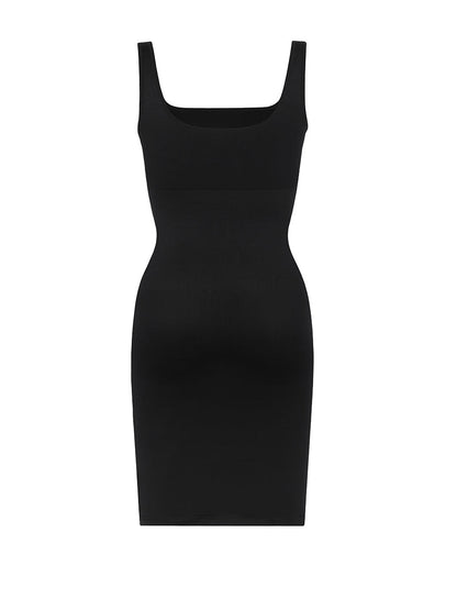 Valencia - Shaper Mini Jurk Vierkante Hals
