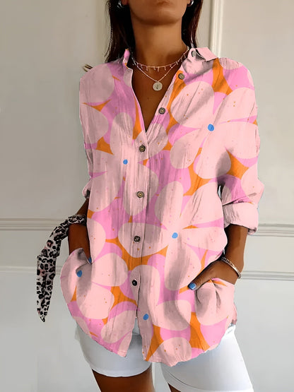 Avril | Blouse Chic aux Imprimés Ludiques