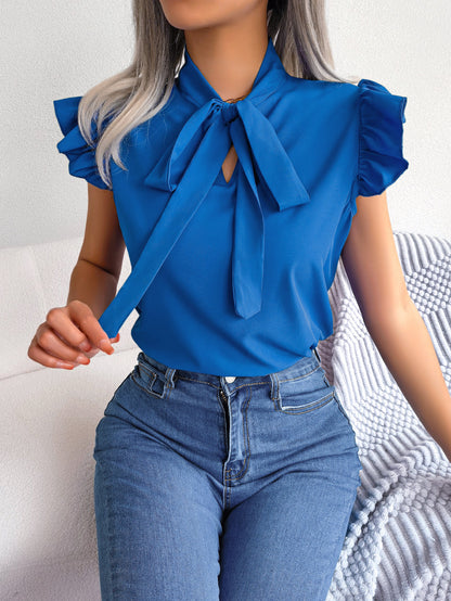 Océane Dubois® | Blouse avec noeud