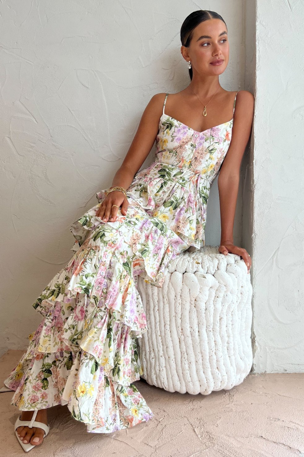 Pauline Laurent® | Robe d'été maxi dégradée imprimée