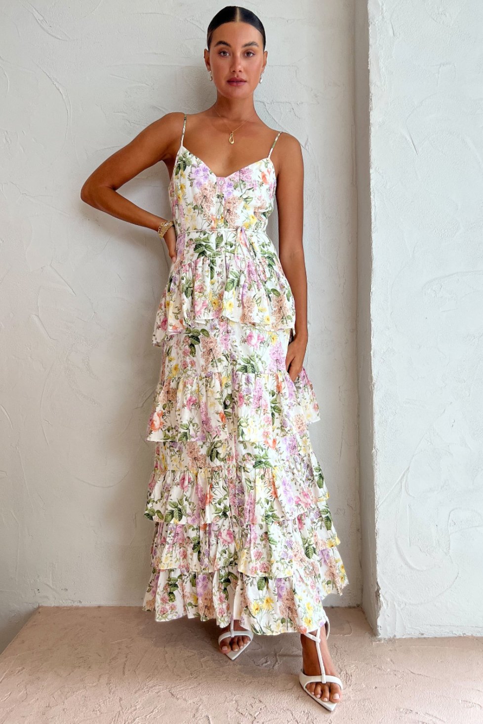 Pauline Laurent® | Robe d'été maxi dégradée imprimée