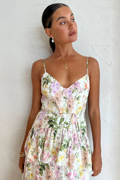 Pauline Laurent® | Robe d'été maxi dégradée imprimée