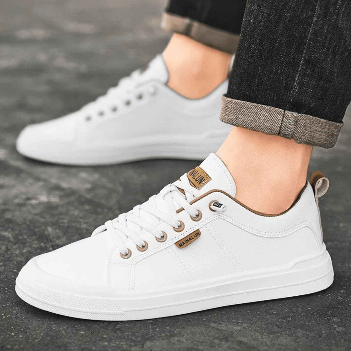 Harrington – Baskets en cuir