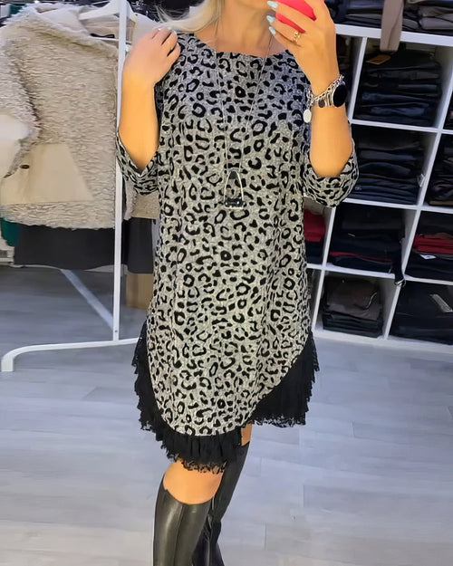 Robe Elégante à Imprimé Léopard - 💖 SPÉCIAL FÊTE DES MÈRES 👩‍🦳