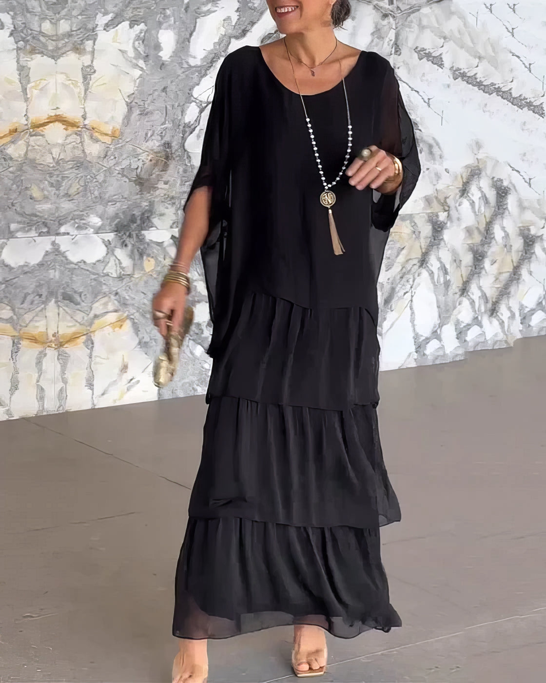 Robe artistique à coupe ample