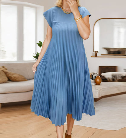Robe Plissée Simple Sans Manches - 💖 SPÉCIAL FÊTE DES MÈRES 👩‍🦳