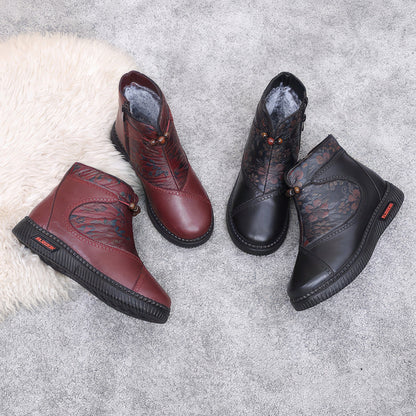Giselle - Chaussures pour femmes en cuir et coton
