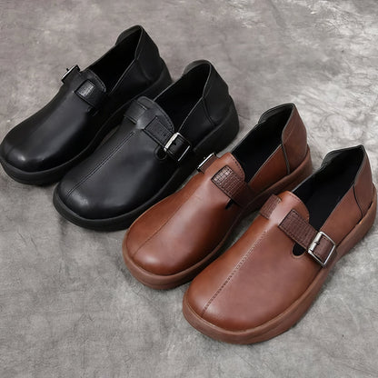 Chaussures à bout rond et semelle souple