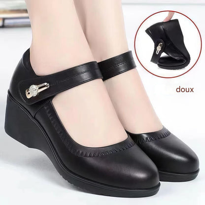 100 % Cuir de Vachette - Chaussures en Cuir à Semelle Souple