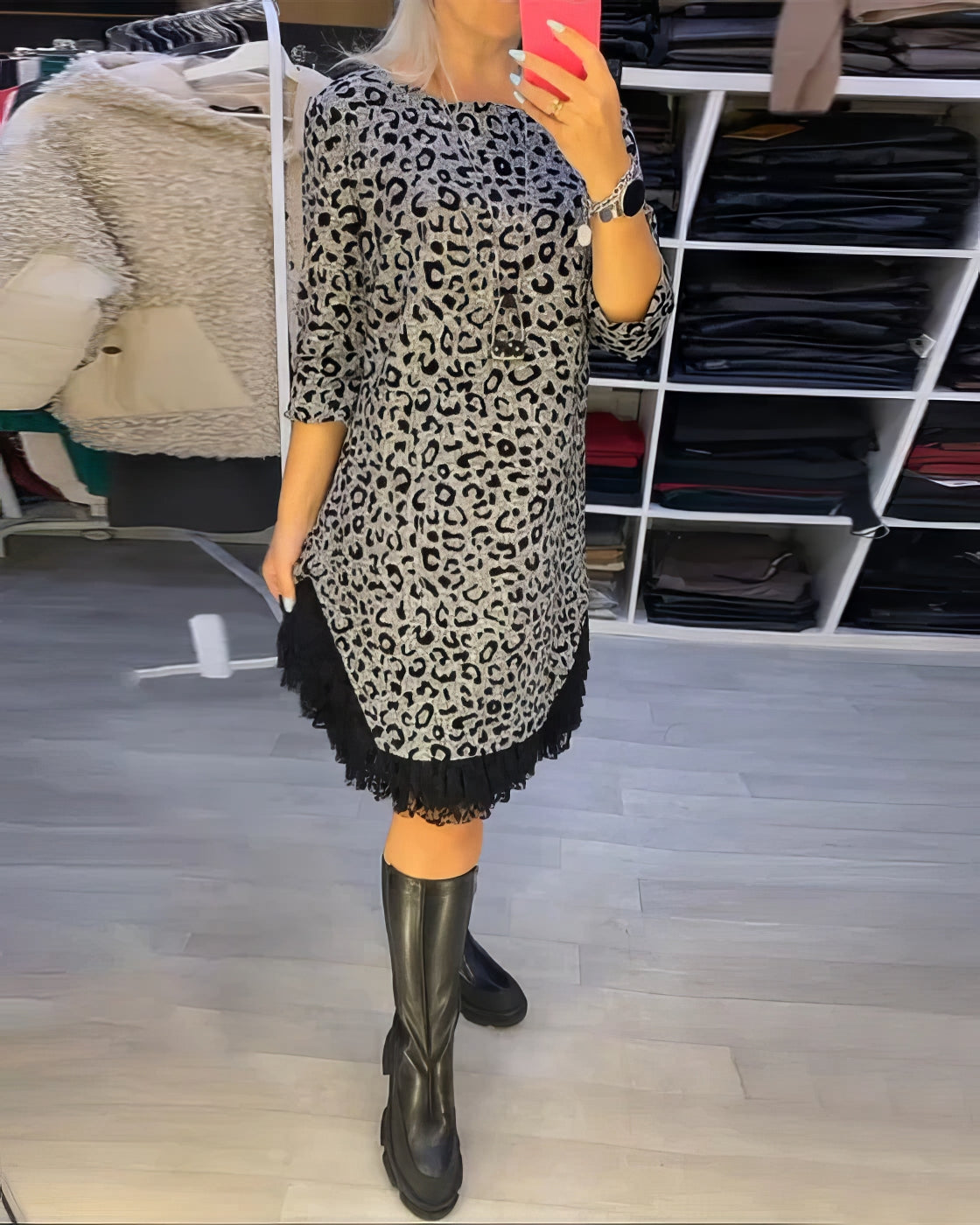 Robe Elégante à Imprimé Léopard - 💖 SPÉCIAL FÊTE DES MÈRES 👩‍🦳