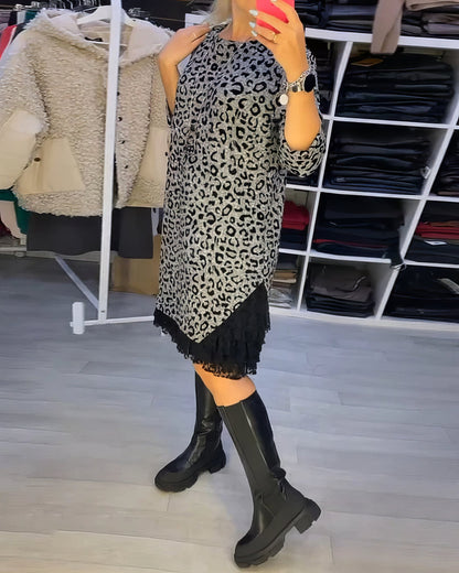 Robe Elégante à Imprimé Léopard - 💖 SPÉCIAL FÊTE DES MÈRES 👩‍🦳