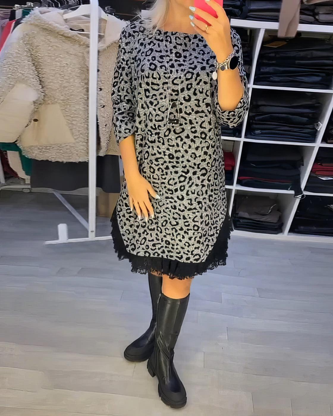 Robe Elégante à Imprimé Léopard - 💖 SPÉCIAL FÊTE DES MÈRES 👩‍🦳