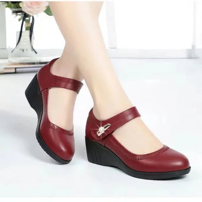 100 % Cuir de Vachette - Chaussures en Cuir à Semelle Souple