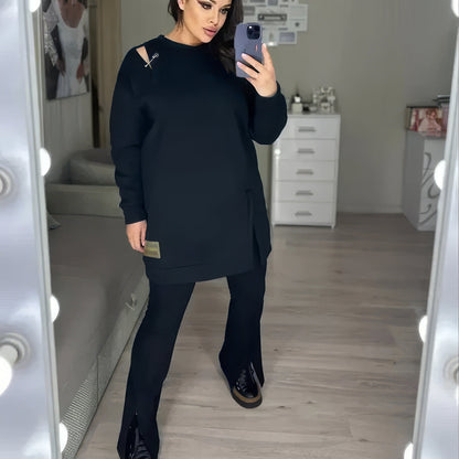 Robe Sportive Élégante pour Femme avec Découpes Décoratives