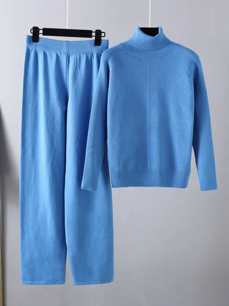 Ensemble deux pièces Lounge en tricot torsadé
